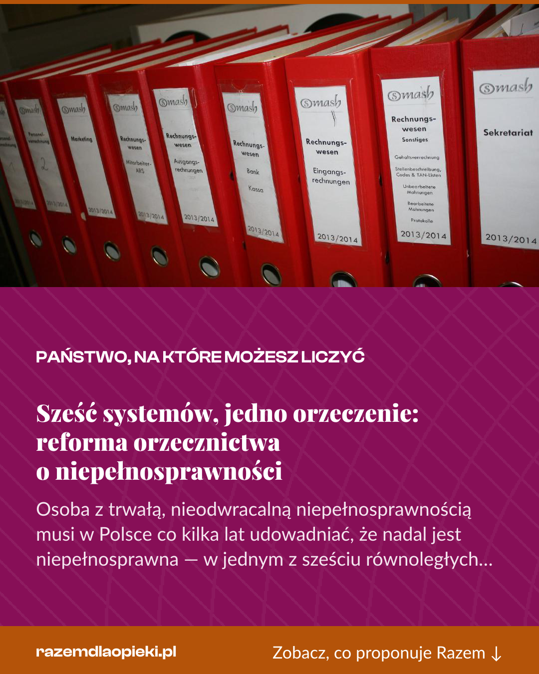 Grafika pionowa do udostępnienia: Sześć systemów, jedno orzeczenie: reforma orzecznictwa o niepełnosprawności