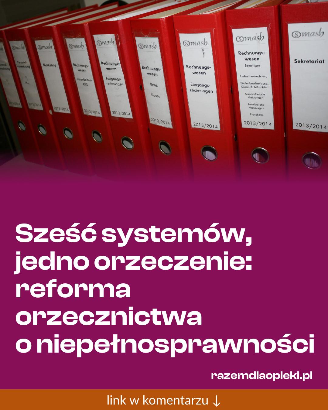 Grafika do udostępnienia: Sześć systemów, jedno orzeczenie: reforma orzecznictwa o niepełnosprawności